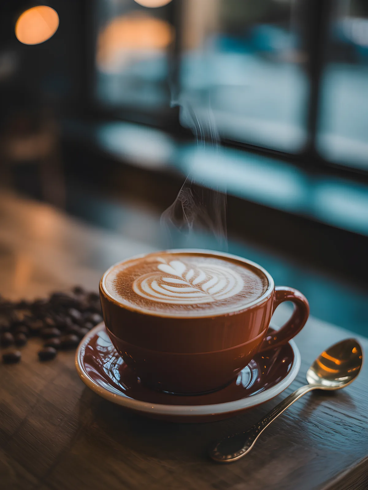 Latte Art Coffee Cup Photography Wall Art
