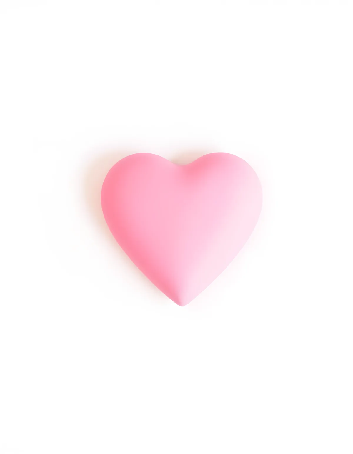 Minimalist Pink Heart with Soft Glow Wall Art