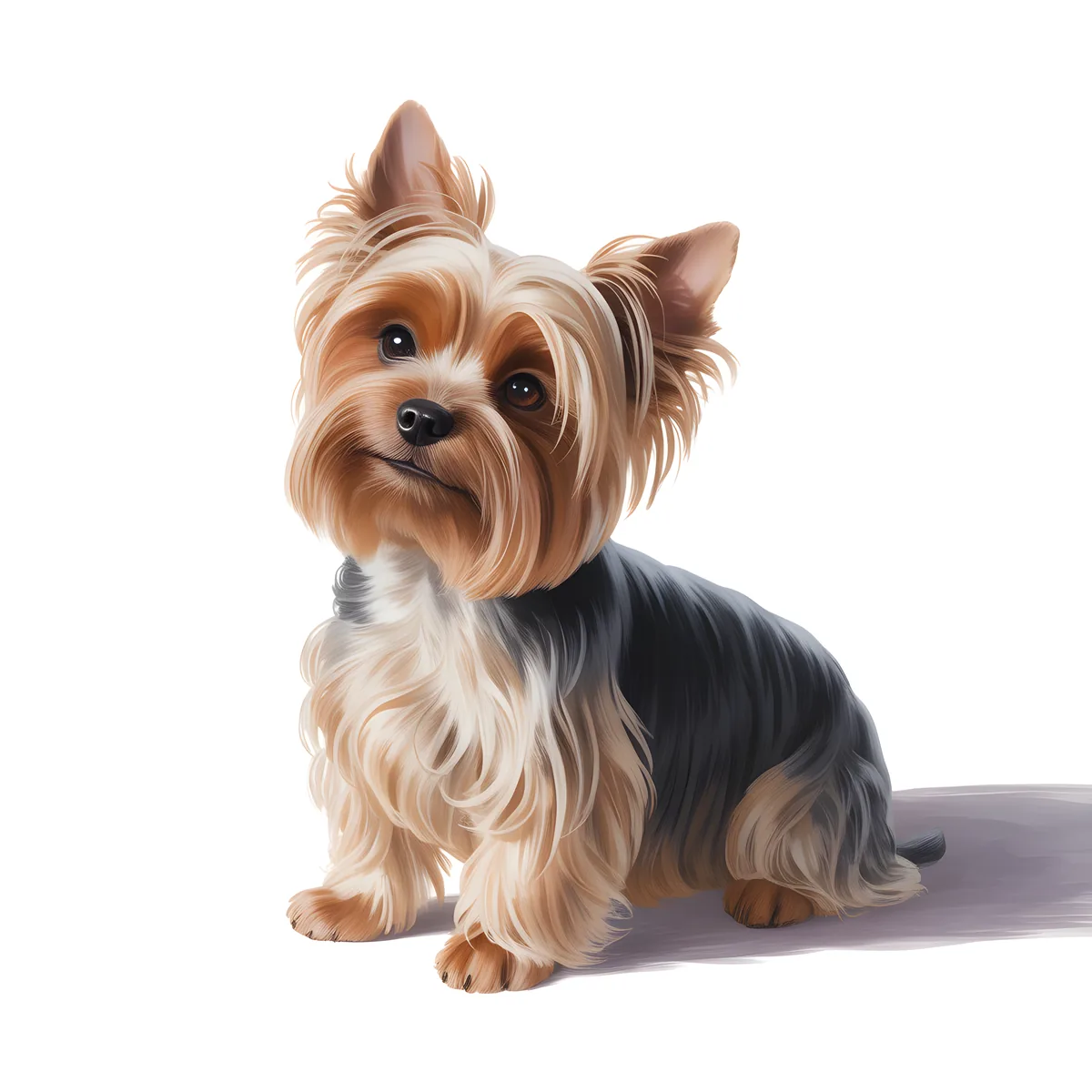 Shih Tzu Dog Portrait Minimalist Wall Art